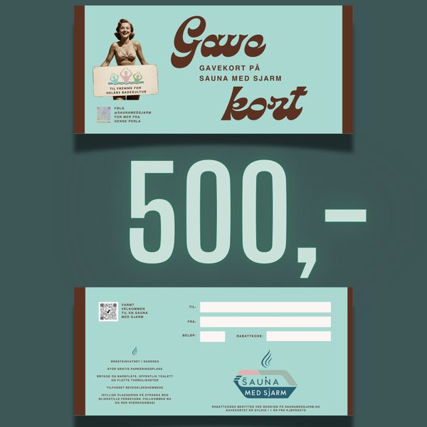 Gavekort til verdi kr. 500,-